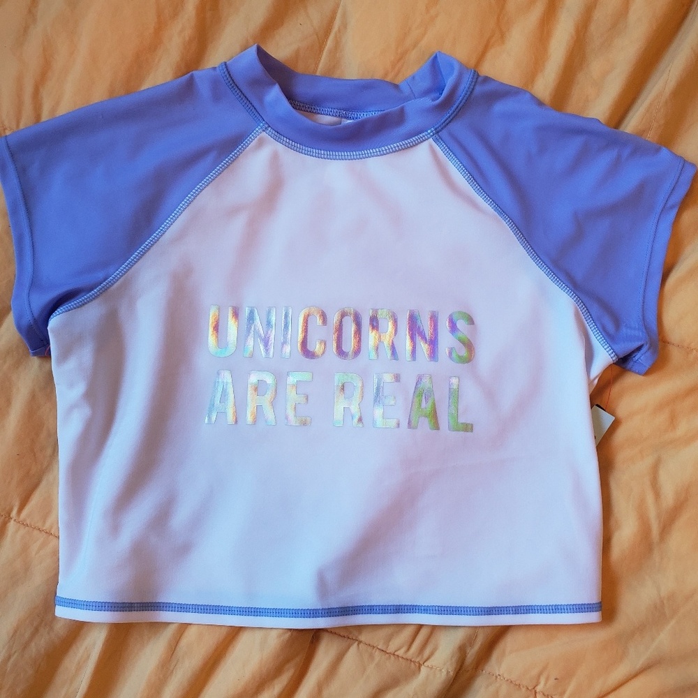 NWT Cat & Jack Girls XL Rashguard